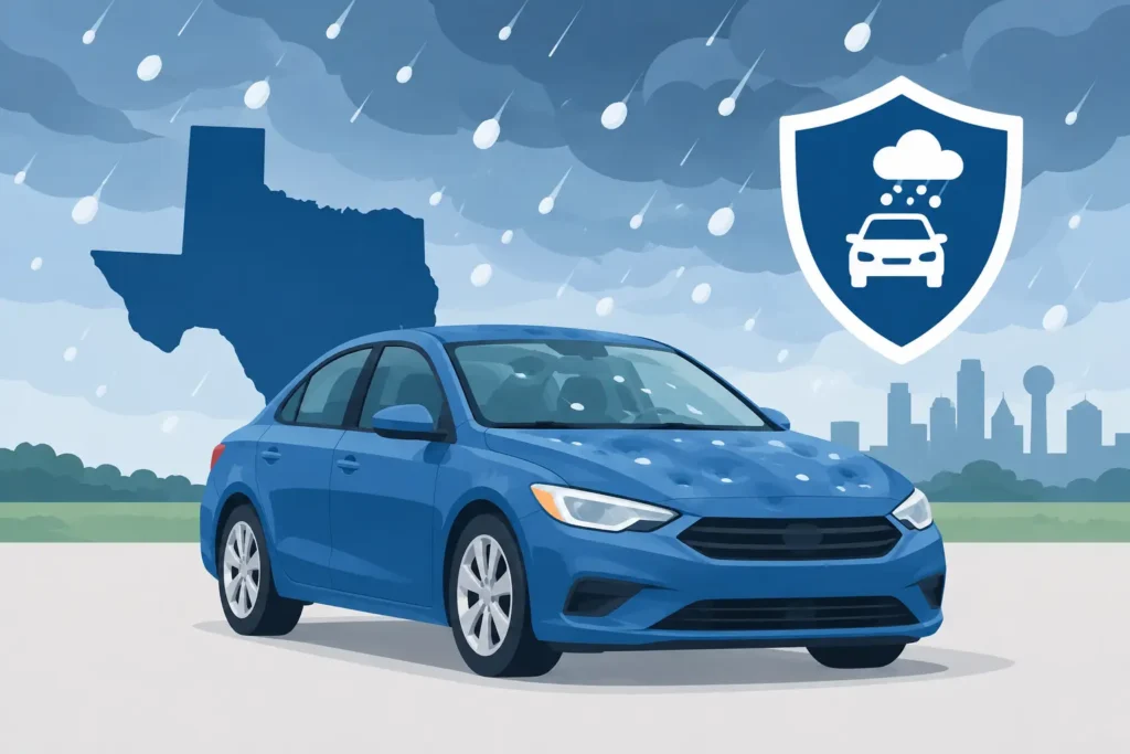Does Auto Insurance Cover Hail Damage in Texas?